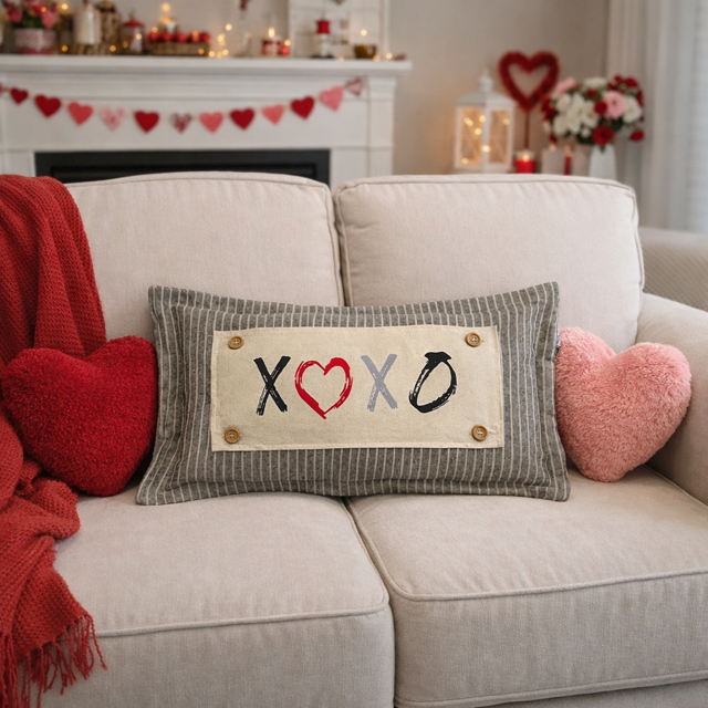 NEW! CUSTOM WINTER WEDDING BUNDLE 26:  3 seasons +BURLAP pillow + custom last name panel: LUCKY, XOXO, DEER, CUSTOM LAST NAME PANEL