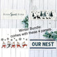 BUNDLE DEAL: Winter Season Panels SAVE!!! 4 pack: Our Nest, Home Sweet Home, Snowman, Winter Wonderland Deer