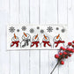 Season Panel: Winter January Decor Snow Snowflake Christmas; Singing Chorus Caroling Scarf Dancing Happy SNOWMAN SCARVES