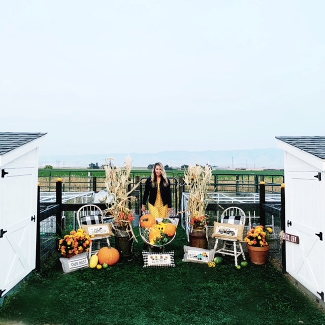 Season Panel: Fall, Autumn, Vintage; Pumpkin Truck