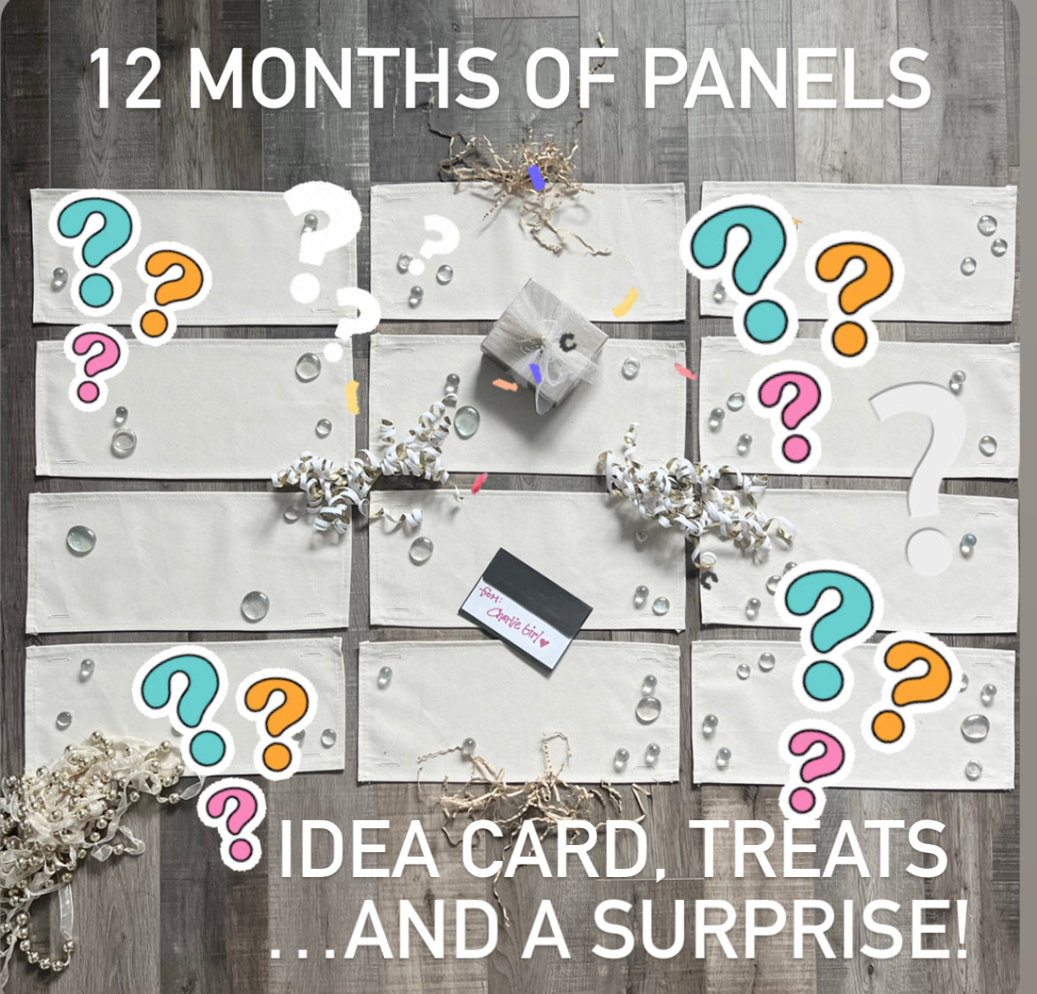 MONTHLY HAPPY BOX: "Panel of the Month" BEST DEAL! 12-Month Subscription EASTER / BIRTHDAY / MOTHER'S DAY GIFT / HOST GIFT / CHRISTMAS STOCKING STUFFER