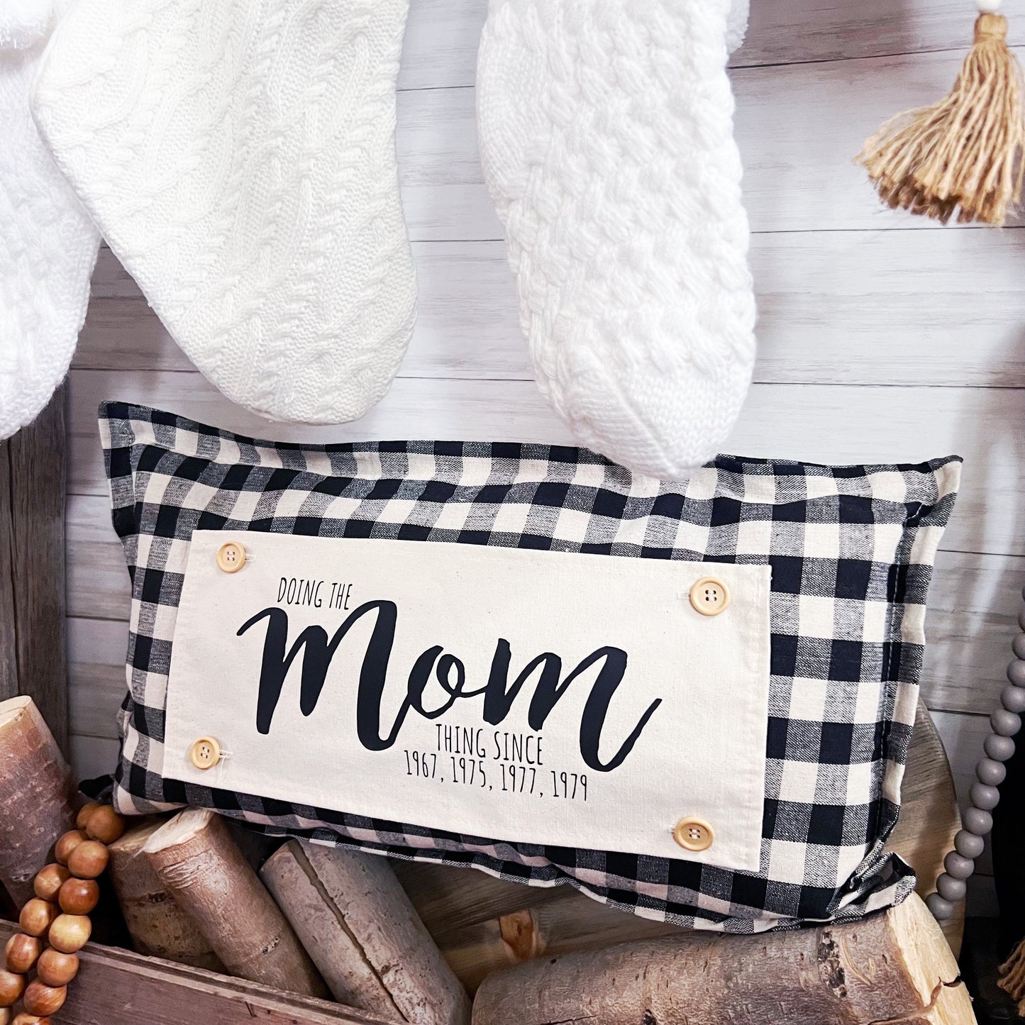 Custom Panel: Mom or Dad  {Leave year and parent in NOTES} Father Mother Day