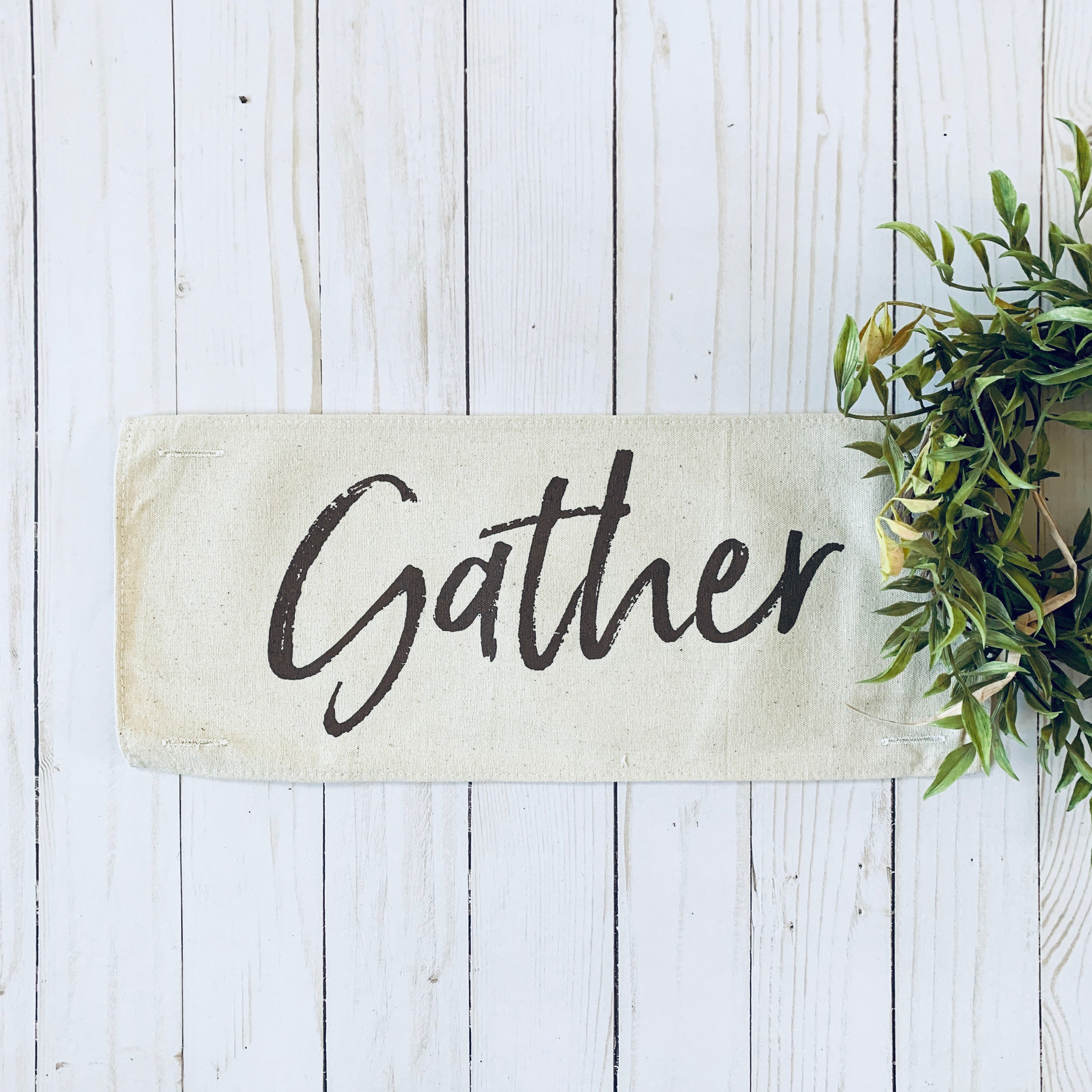 BRING BACK MY PANEL: Thanksgiving, Together, Family, Friends; Neutral BROWN GATHER SCRIPT